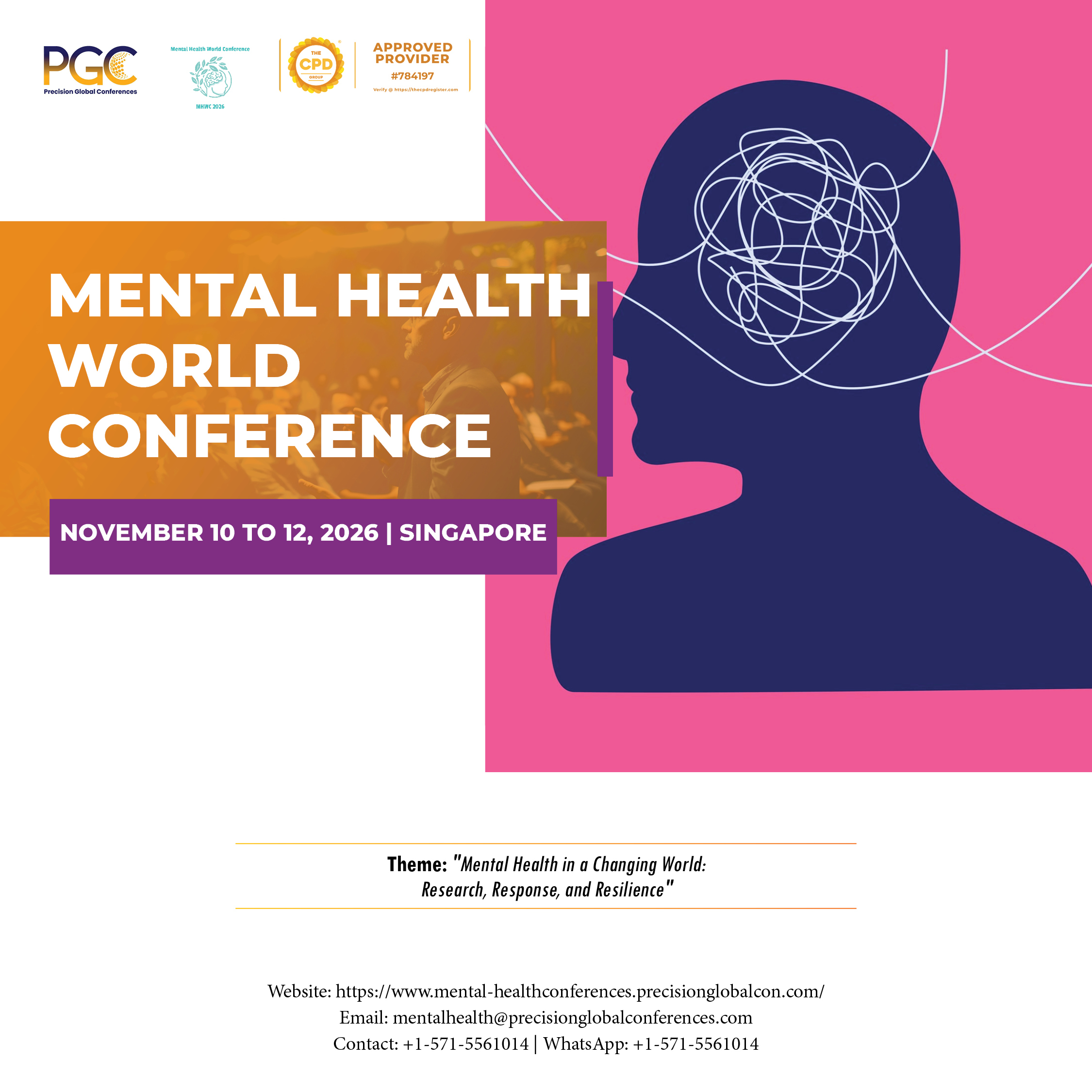 Mental Health Conference (MHWC) 2026 | Singapore & Virtual